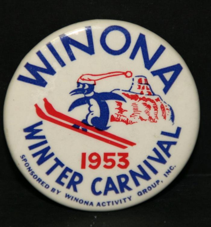 Winona Winter Carnival Button 1953