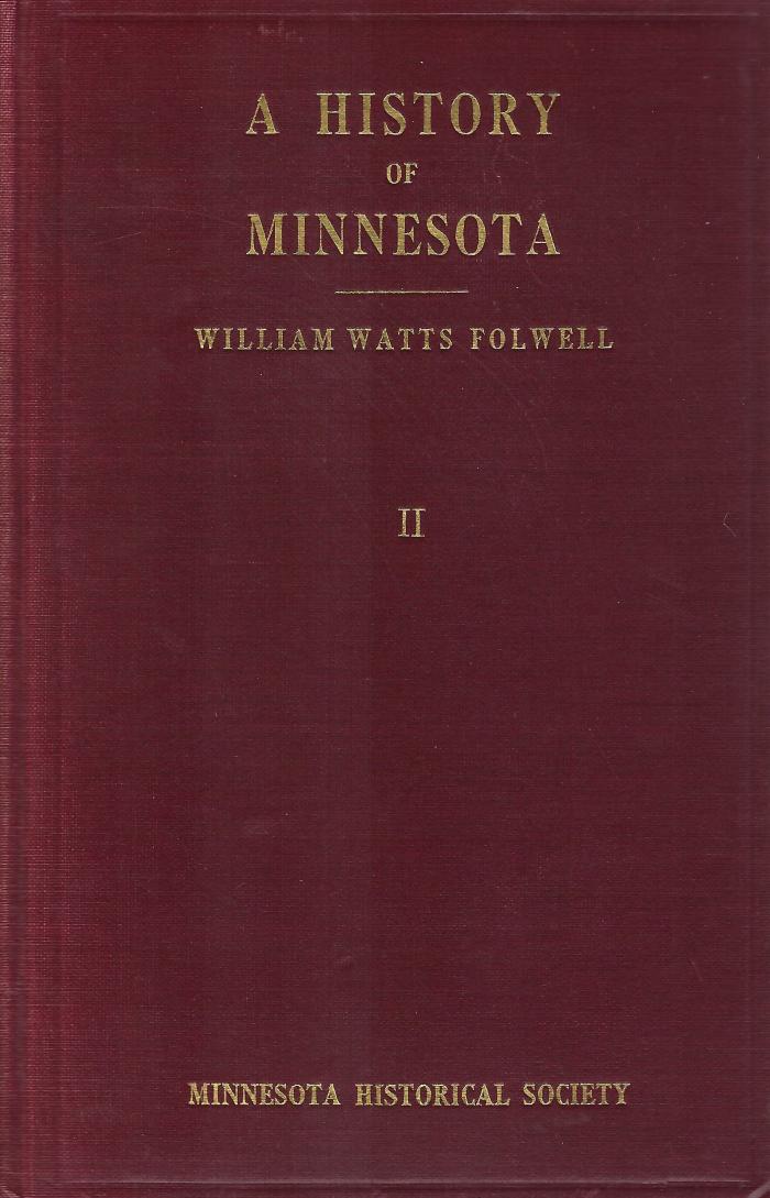 A History of Minnesota, Volume II