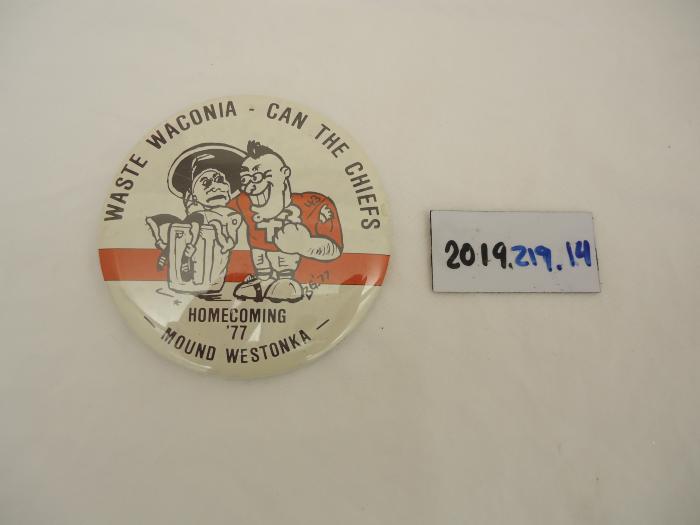 Pinback Button, Mound Westonka Homecoming, 1977