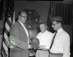 VFW Award Plaque, VFW Post 3815, Ralph Marquette, Ruben C. Wilson, James M. Kinney