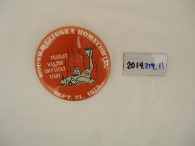 Pinback Button, Mound Westonka Homecoming, 1973