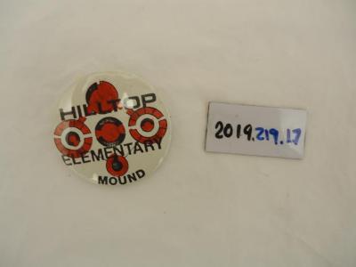 Pinback Button, Hilltop Elementary, Mound