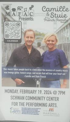 Camille & Stuie of the French Family Band Concert Program