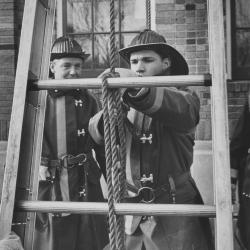 Minneapolis Fire Training Ladders 1965