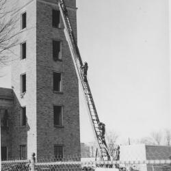 Minneapolis Fire Training Aerial Ladders circa 1960