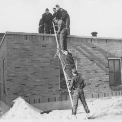 Minneapolis Fire Training Ladder Rescue Circa 1960s
