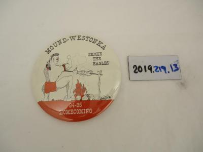 Pinback Button, Mound Westonka Homecoming, 1984-1985