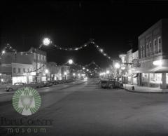 Christmas lights in downtown Glenwood, Minnesota