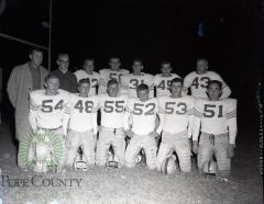 1956 Glenwood Lakers Football Team last game. Glenwood, Minnesota