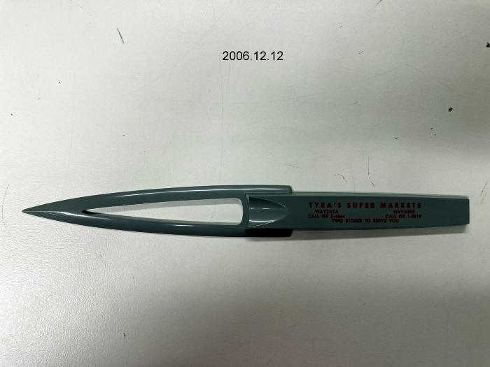 Letter Opener, Tyra's Super Markets