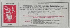 Advertisement for National Farm Loan Association