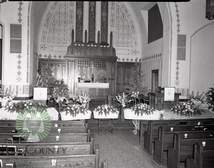 Glenwood Minnesota Lutheran Church funeral. Glenwood, Minnesota