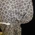 Black and white daisy print bonnet 