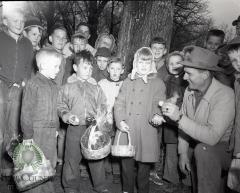 Glenwood Jaycee Easter Egg hunt winners. Glenwood, Minnesota 