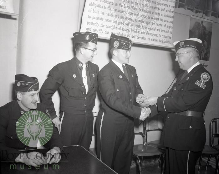American Legion Veterans Honored. Glenwood, Minnesota 