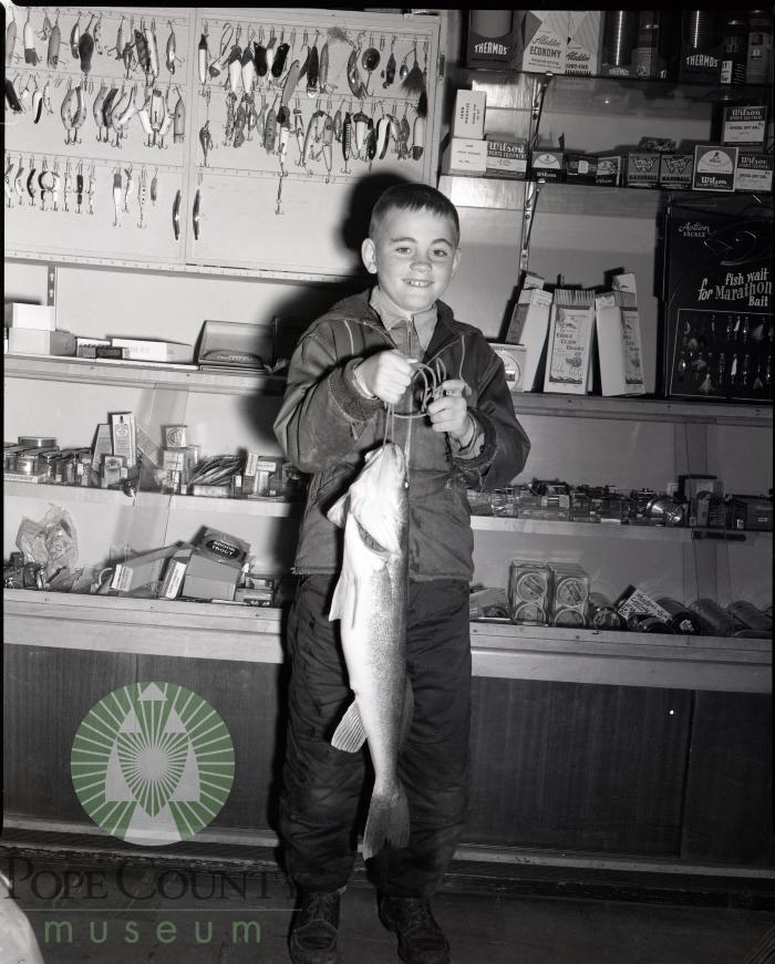 Graham Von Wald holds a 6lb Walleye. Glenwood, Minnesota