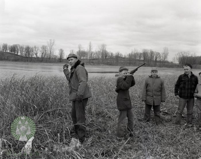 Clay Pigeon shooting. Glenwood, Minnesota 