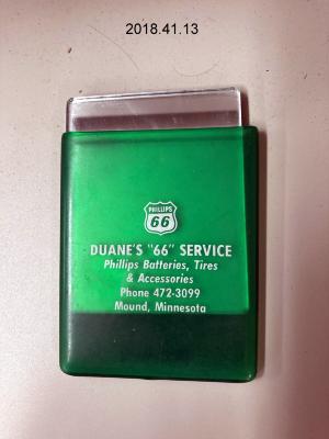 Duane's 66 Advertising Mirror