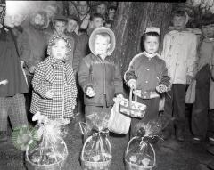 Glenwood Jaycee Easter Egg hunt winners. Glenwood, Minnesota 