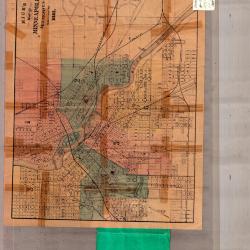 Rice's Map of Minneapolis Minnesota 1881