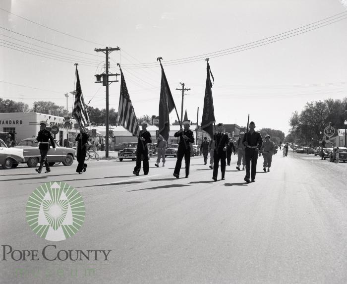 1957 Memorial Day parade. Glenwood, Minnesota