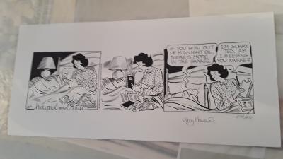 Sally Forth Comic cell, signed Greg Howard 1993