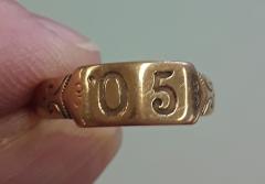 Ruth Waddell's High School Graduation Ring 1905