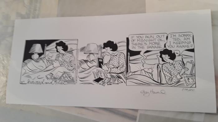 Sally Forth Comic cell, signed Greg Howard 1993