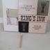 matchbook, Kings Inn, St. Louis Park Excelsior Blvd. at Hwy 100,  927-9921, Highland Park, 2239 Ford Parkway, 699-8800, with  matches inside, triangular design, 3 inches high.