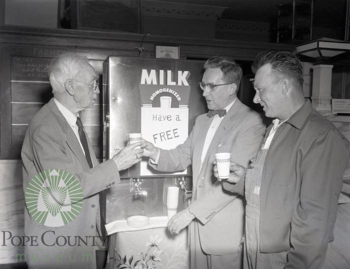 Pope County State Bank salutes the Dairy Industry. Glenwood, Minnesota