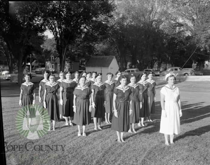 American Legion Auxiliary drill team. Glenwood, Minnesota