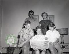 Waterama queen Lois Kettles and her family. Glenwood, Minnesota