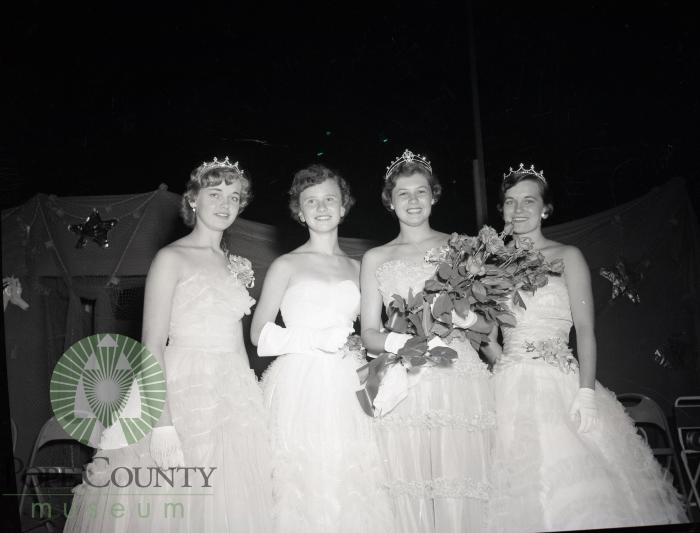 1957 Glenwood Waterama official royalty. Glenwood, Minnesota