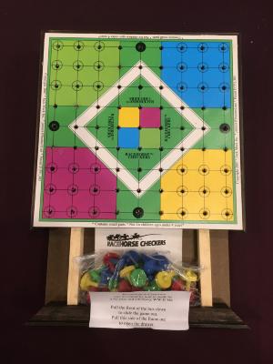 Racehorse Checkers Set