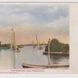 Postcard of The Narrows, Lake Minnetonka