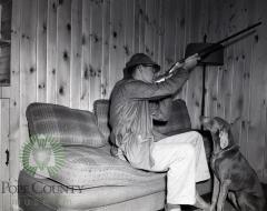 Jim Stradtman, ready for pheasant hunting. Glenwood, Minnesota