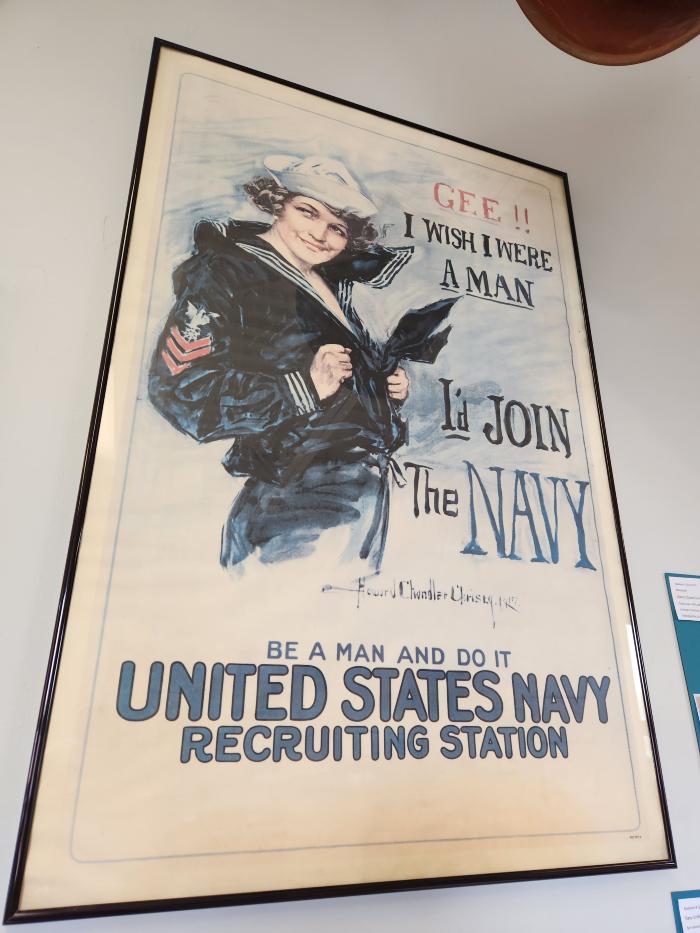 "Gee I wish I were a man, I'd join the Navy"
