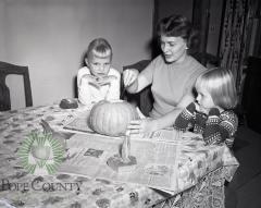 1957 Halloween at Donald Kelly's. Glenwood, Minnesota