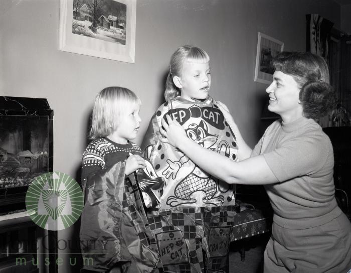 1957 Halloween at Donald Kelly's. Glenwood, Minnesota