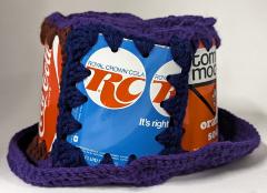 Crocheted Beer Can Hat