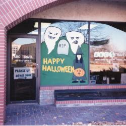 Anoka Main Street Halloween Window Painting