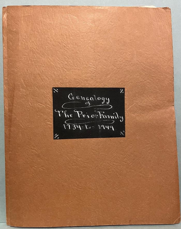 Papers Relating to the Genealogy of the Prior Family