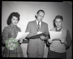 Rev. John Spencer Judges Top Speech Winners. Glenwood, Minnesota