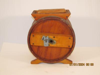 Wooden Barrel Butter Churn
