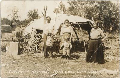"Indians and Wigwam"