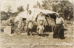 "Indians and Wigwam"