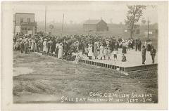 Cong. C. B. Millen speaking Sale Day at Foreston Minn Sept -3-10