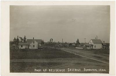 Part of residence district, Foreston, Minn.