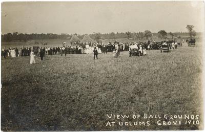 View of Ball Grounds at Uglum's grove