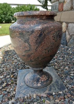 Granite Garden Planter on Base